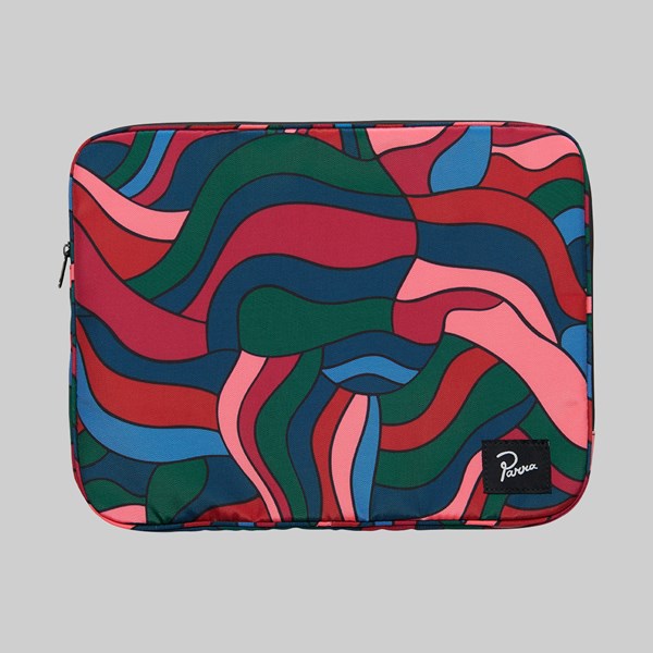 BY PARRA DISTORTED WAVES LAPTOP SLEEVE 